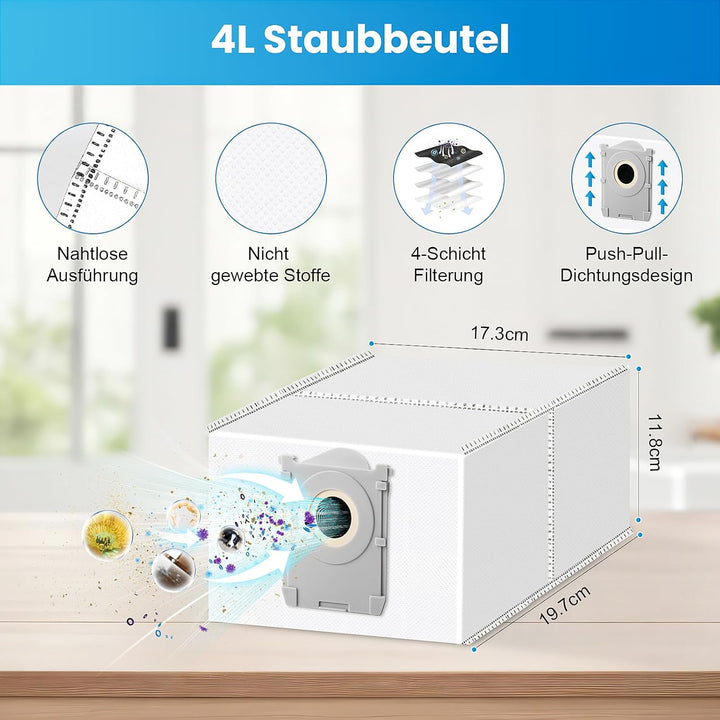 24 Stück Zubehör für Ecovacs Deebot T50 PRO Omni / T50 Omni / T50 Omni Gen2 Saugroboter, Ersatzteile