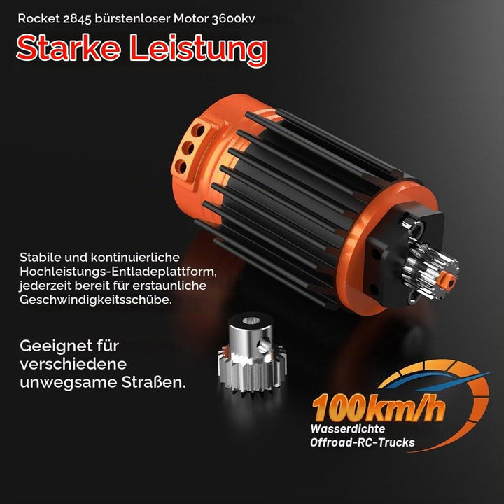 X-Verse MT14R 4WD 100KM/H Ferngesteuertes Auto, 1:14 Wasserdichtes RC Autos mit 3S Bürstenloser Moto