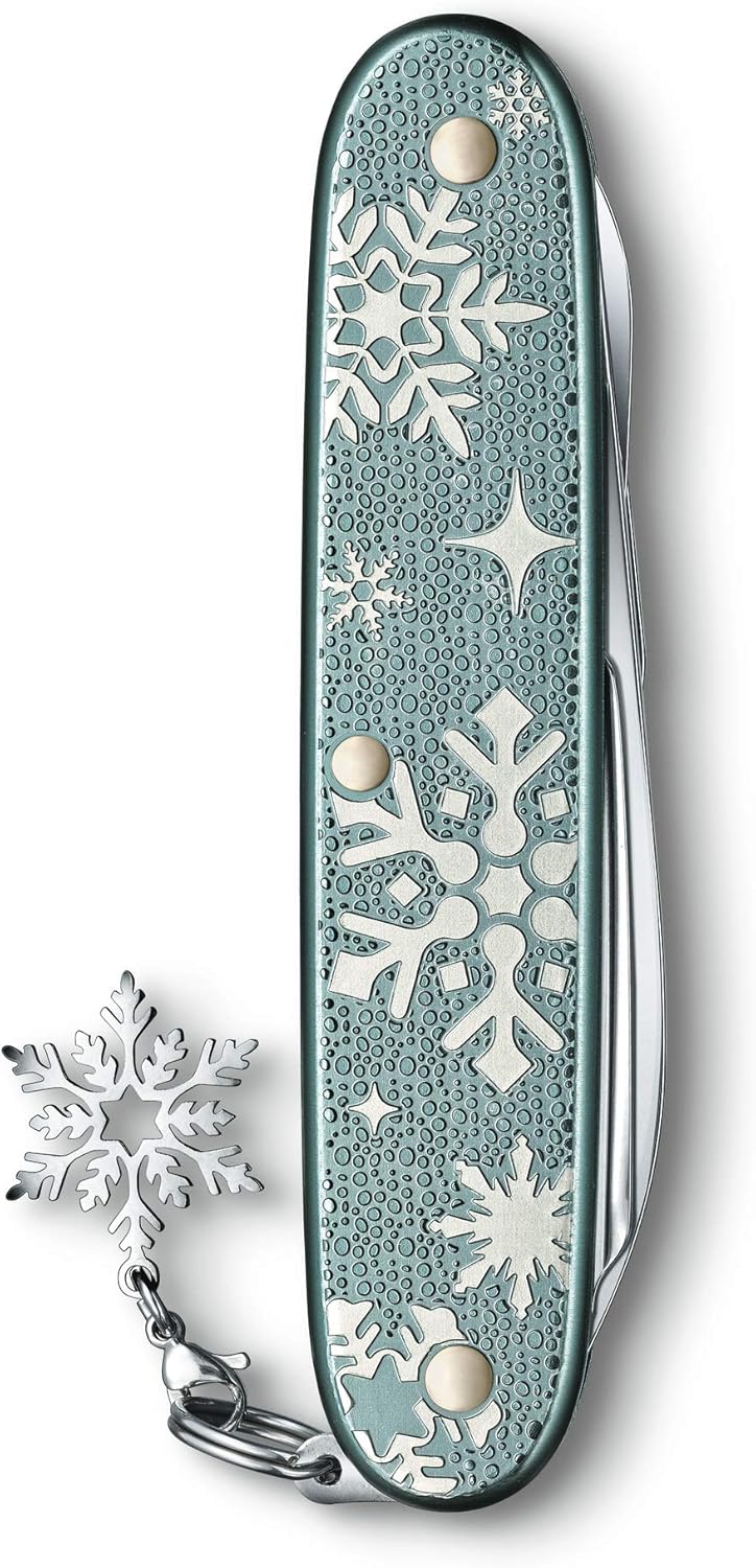 Victorinox Taschenmesser Pioneer X Winter Magic, 93mm, 2020 Special Edition, Blau-grau