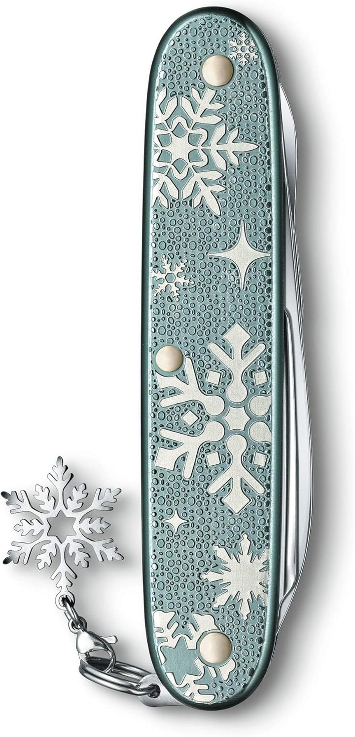 Victorinox Taschenmesser Pioneer X Winter Magic, 93mm, 2020 Special Edition, Blau-grau