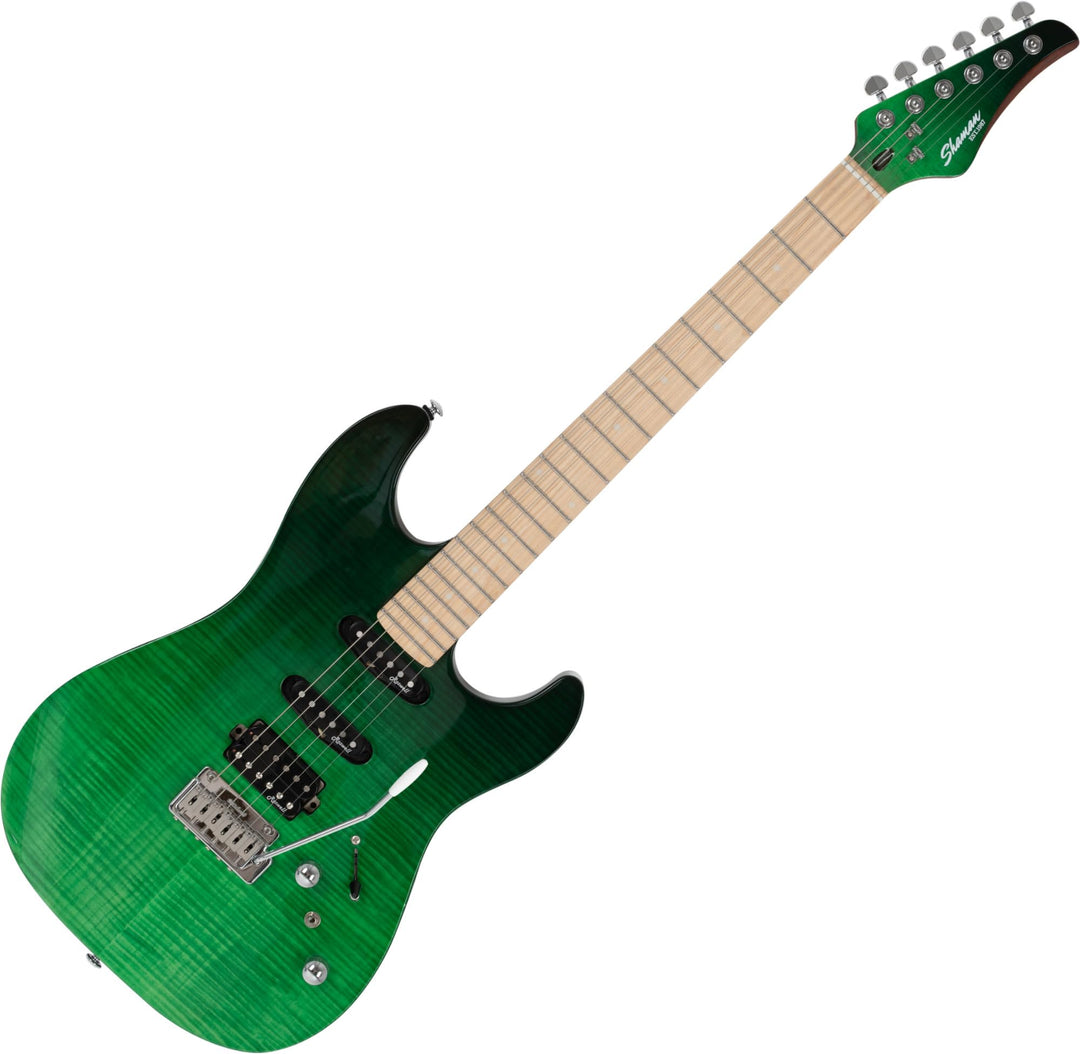 Shaman VST1087-GNB Venture Series E-Gitarre - ST-Bauweise - Flamed Maple Decke - Ahorn-Griffbrett -