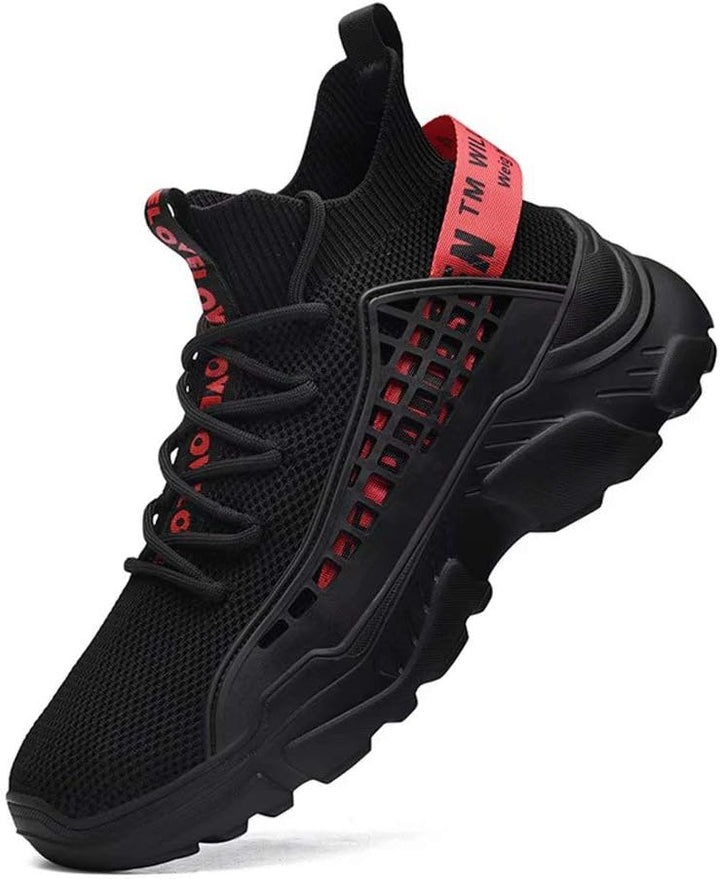FUSHITON Herren Turnschuhe atmungsaktive Sportschuhe Leichte Freizeitschuhe lässig Strassenlaufschuh