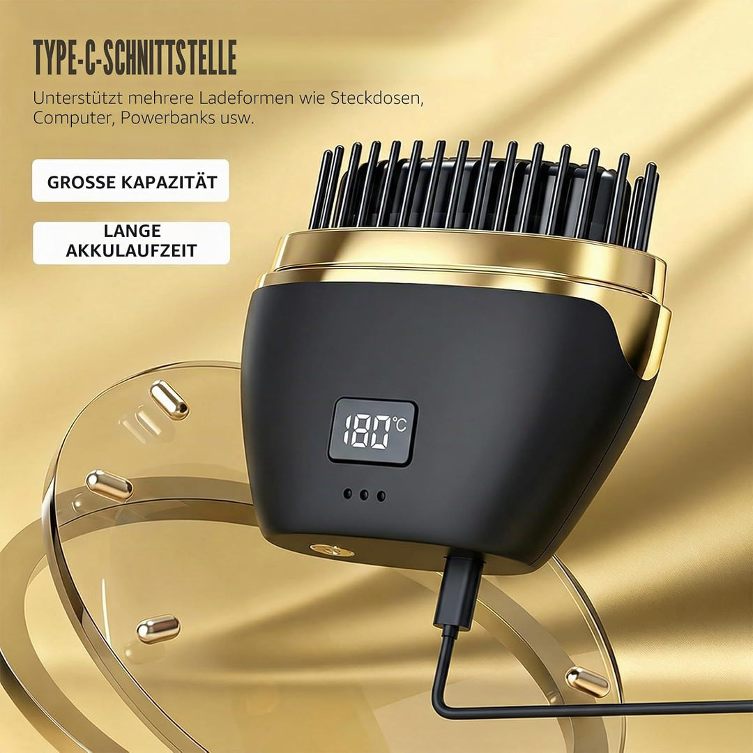 Mini Glätteisen Kabellos 2026 Neu, 2-in-1 Mini Haarglätter, USB-Wiederaufladbare Tragbare Hair Strai