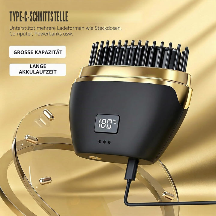Mini Glätteisen Kabellos 2026 Neu, 2-in-1 Mini Haarglätter, USB-Wiederaufladbare Tragbare Hair Strai