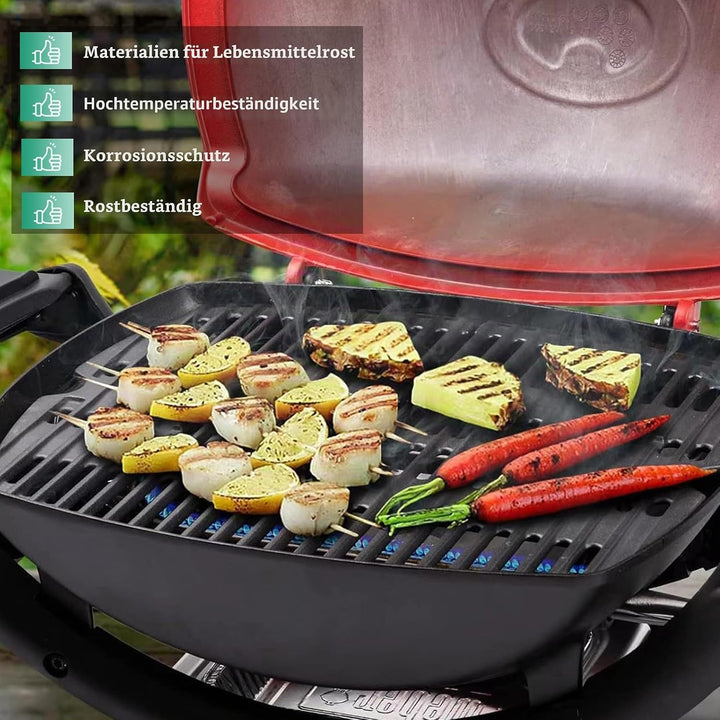 COGRICHBF Q300 Gusseisen Grillrost für Weber Q300, Q320, Q3000, Q3200, 57060001, 586002, 404341, 45