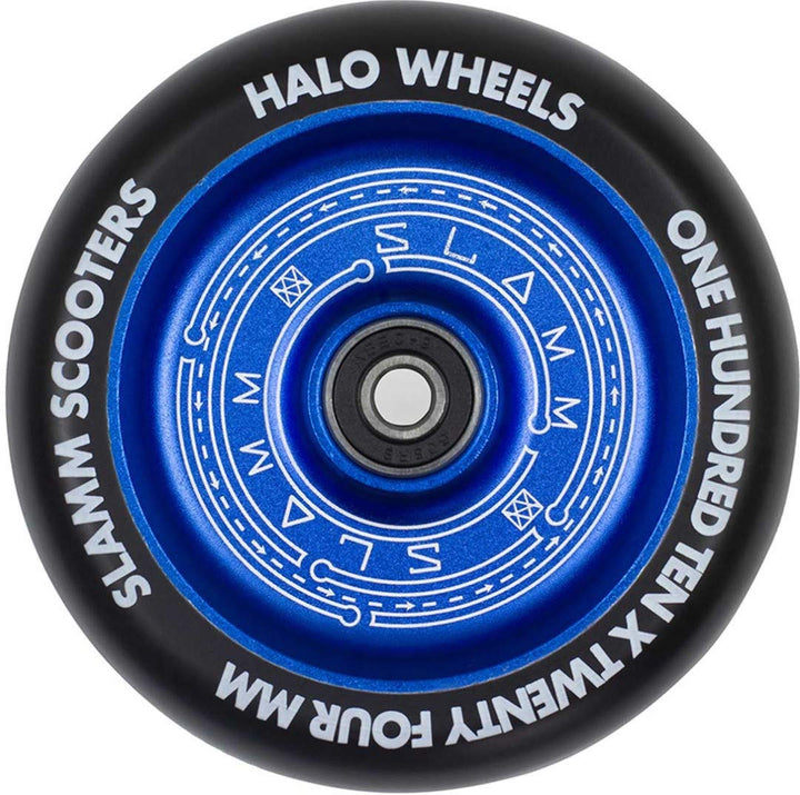 Slamm Scooters Halo Deep Dish Wheels Roller Unisex Erwachsene, Unisex-Erwachsene, SL590 110 mm Blau