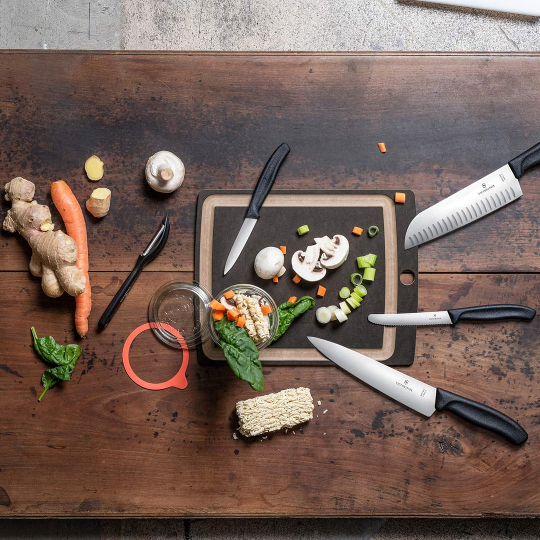 Victorinox 6 Stück Tafelmesser - Tomatenmesser Swiss Classic mit Wellenschliff rostfrei - Swiss Made