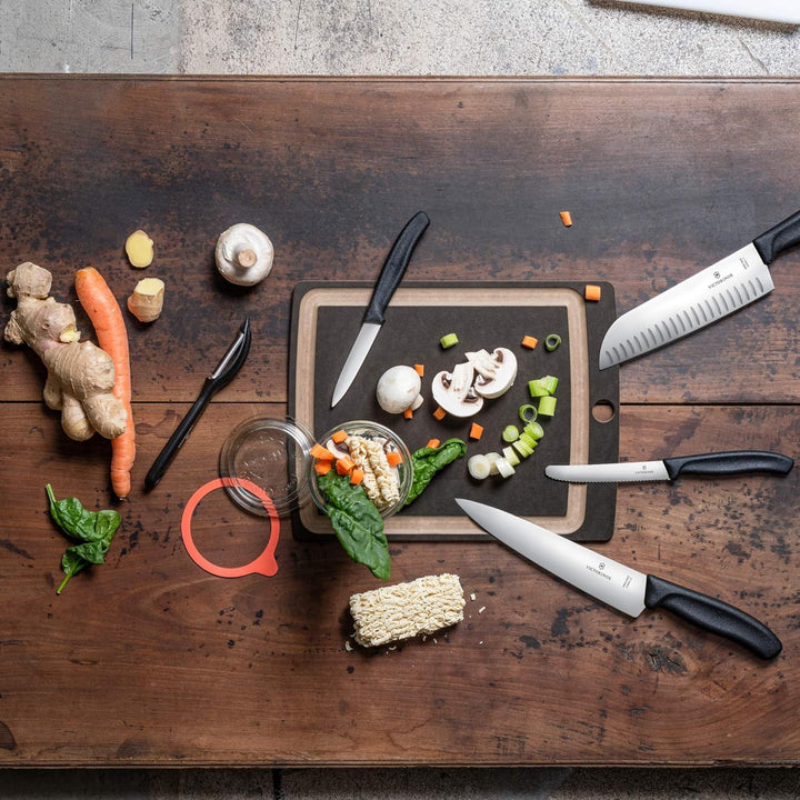 Victorinox 6 Stück Tafelmesser - Tomatenmesser Swiss Classic mit Wellenschliff rostfrei - Swiss Made