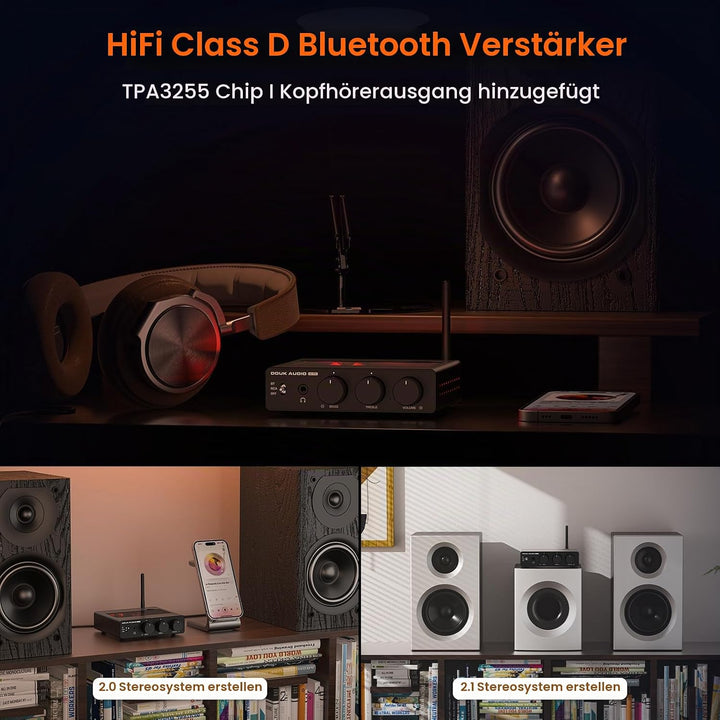 TPA3255 Bluetooth Verstärker HiFi Class D Stereo Amplifier Douk A5 PRO