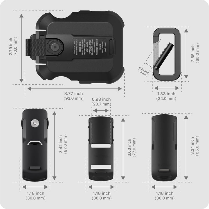 TUSITA Cradle Kit Zubehör Kompatibel mit Garmin inReach Messenger Plus Satelliten Kommunikator - GPS