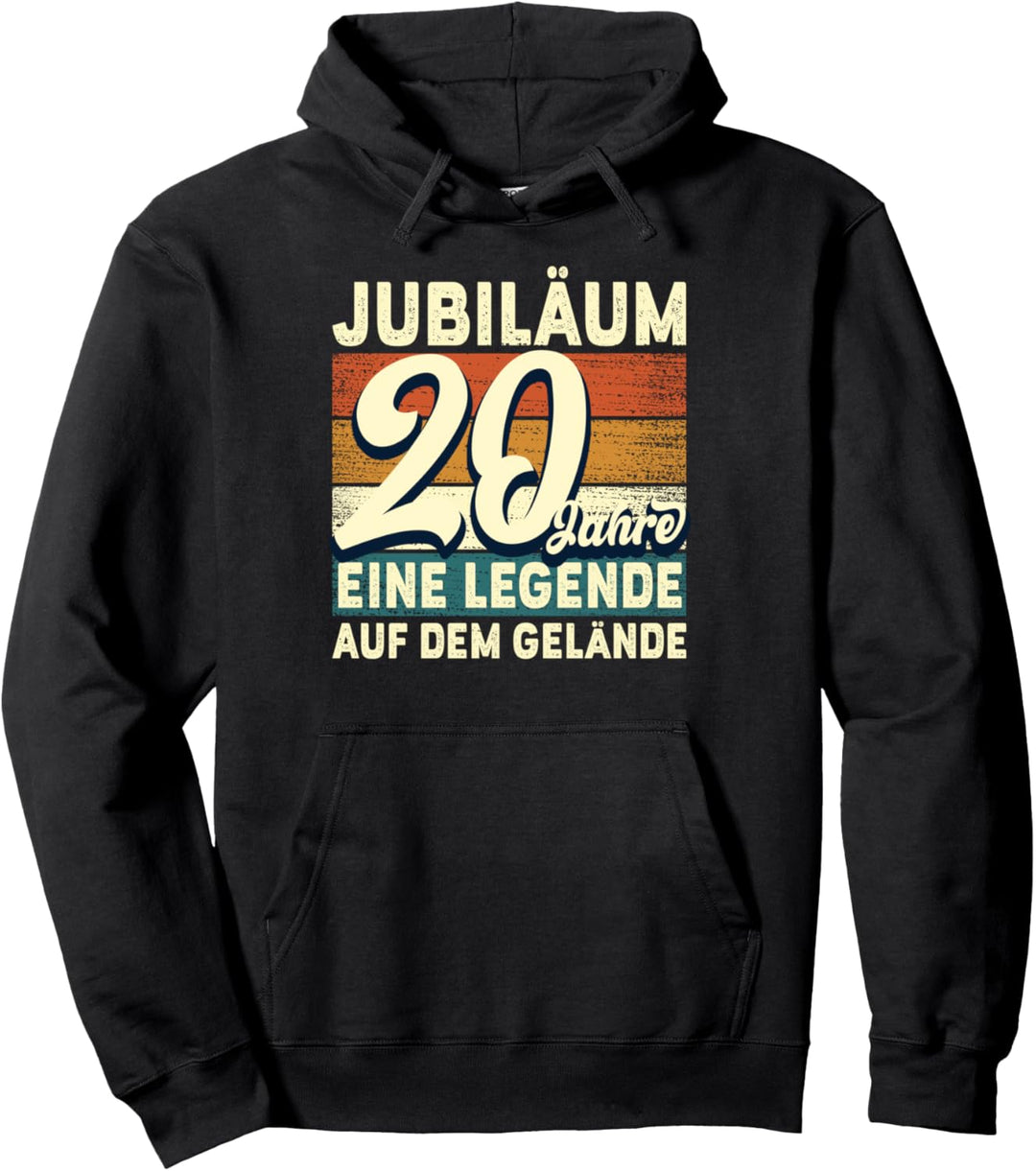 Jubiläum 20 Jahre Dienstjubiläum Firma Betrieb Arbeitsplatz Pullover Hoodie