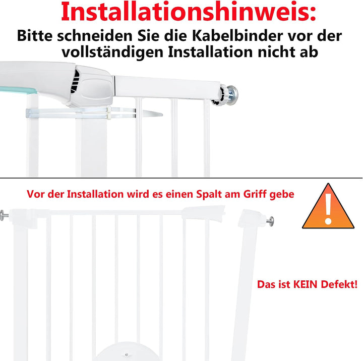 YRHome Türschutzgitter ohne Bohren Treppengitter Treppenschutzgitter für Kinder Baby Türgitter mit S