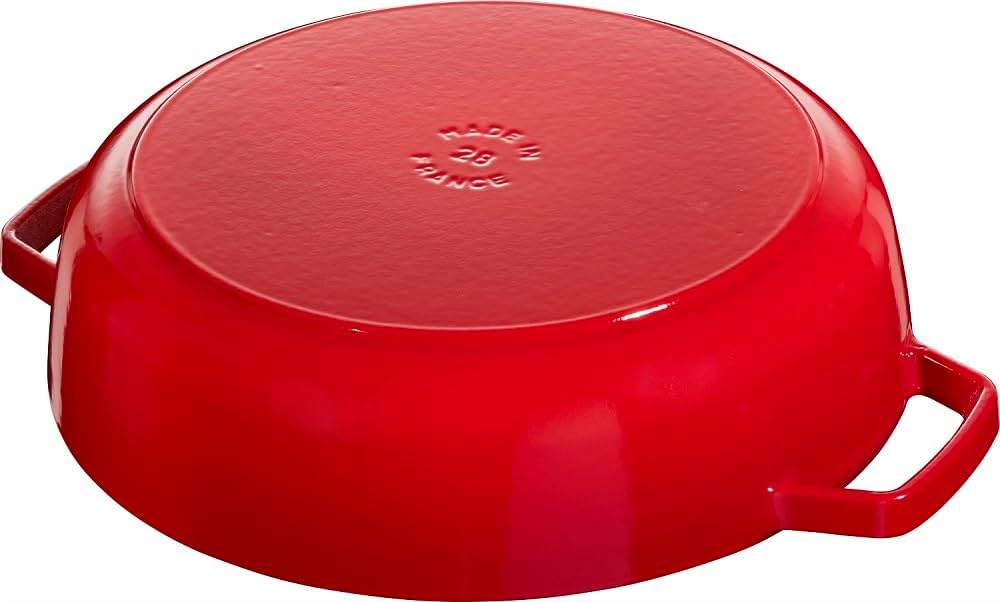 STAUB Gusseisen Bräter, Chistera Tropfenstruktur im Deckel, Rund 28 cm, 3,7 L, Für alle Herdarten ge