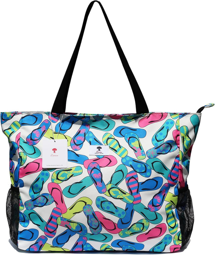 Grosse Strandtasche, wasserabweisend, leicht, 50,8 cm, für Damen, für Fitnessstudio, Strand, Reisen,