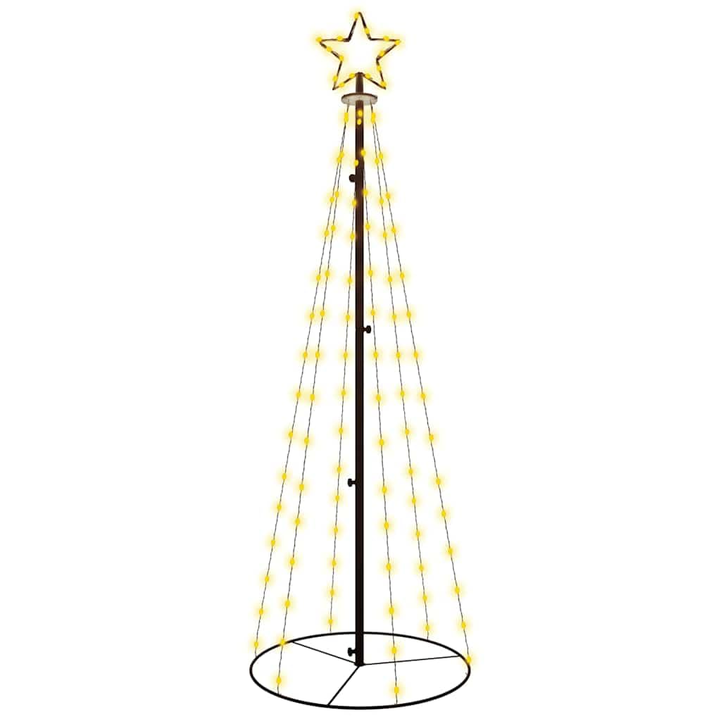 vidaXL LED Weihnachtsbaum Kegelform Tannenbaum Lichterbaum Weihnachtsdeko Stern Beleuchtung Aussen B