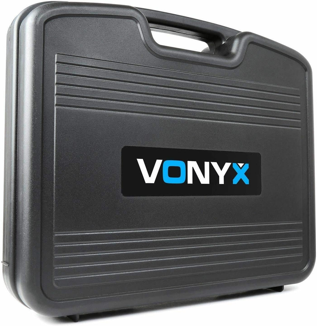 Vonyx WM522 - Funk Mikrofon Set, drahtloses Mikrofon Set 2-Kanal VHF Microfon, Wireless Mikrofon mit