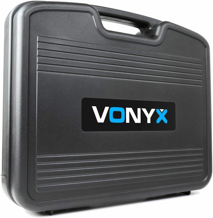 Vonyx WM522 - Funk Mikrofon Set, drahtloses Mikrofon Set 2-Kanal VHF Microfon, Wireless Mikrofon mit