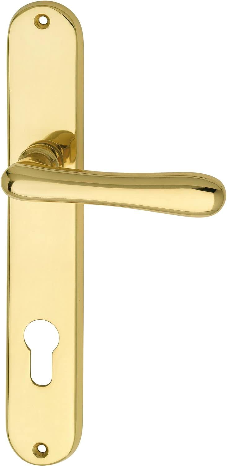 Marchesi 1022.15A.002.M Drückergarnitur ELEGANT 22-auf Langschild Profilzylinder Entfernung 88mm, fü