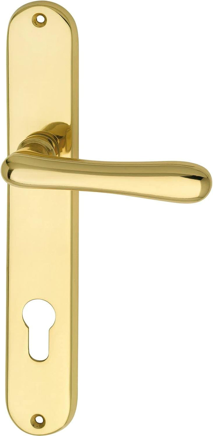 Marchesi 1022.15A.002.M Drückergarnitur ELEGANT 22-auf Langschild Profilzylinder Entfernung 88mm, fü
