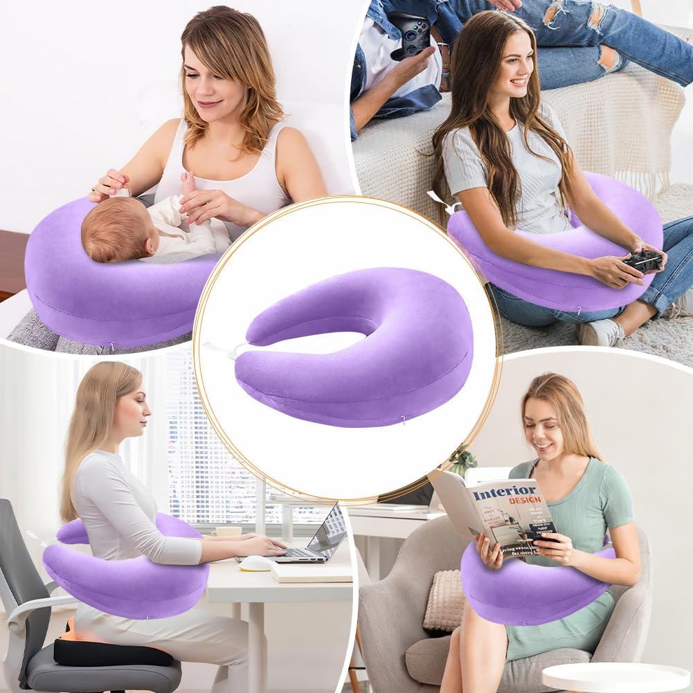 CEWROM Ergonomisches Crealis-Kissen, Schosskissen Lesekissen, Tragbar Häkelkissen Stützkissen, Leich