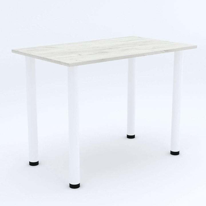 AKKE 60x40 | Esszimmertisch - Esstisch - Tisch mit weissen Beinen - Küchentisch - Bürotisch | White