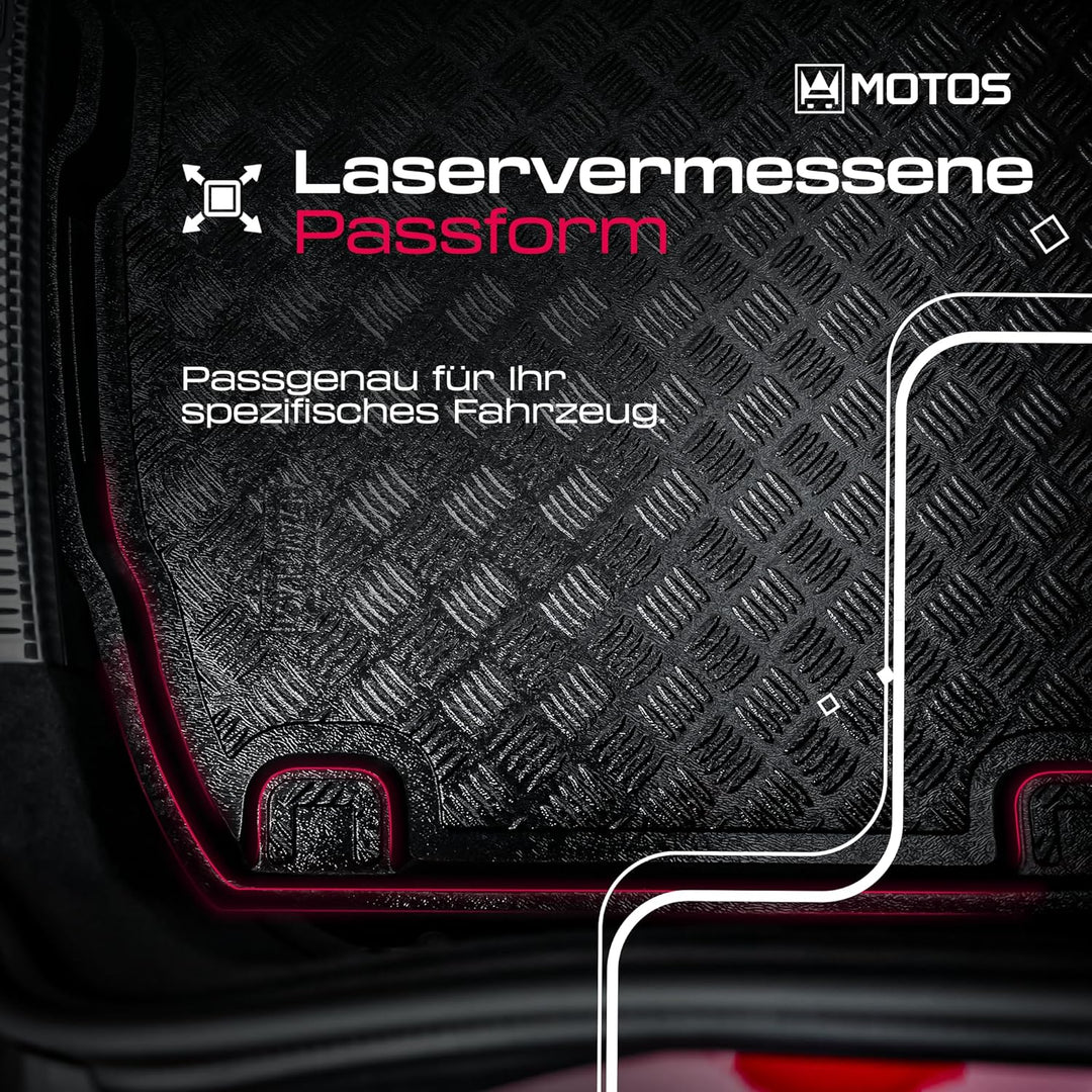 M MOTOS Antirutschmatte Auto Kofferraummatte passt für Volkswagen Passat B8 2014-2021 Kompletter Sch
