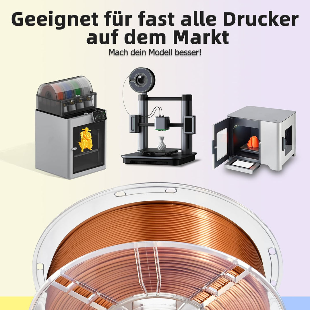 iBOSS PLA Plus (PLA+) Glänzendes Seide 3D Drucker Filament 1,75mm, Seiden filament Masshaltigkeit +/