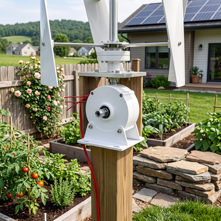 200W 48V Dreiphasen Windgenerator, getriebeloser Permanentmagnetgenerator mit niedriger Drehzahl für
