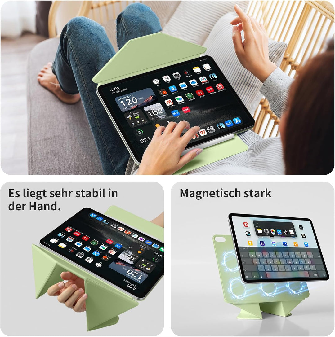 Magnetisch Hülle für iPad (A16) 11. Generation 11 Zoll 2025, iPad 10. Generation 10,9 Zoll 2022, Sch