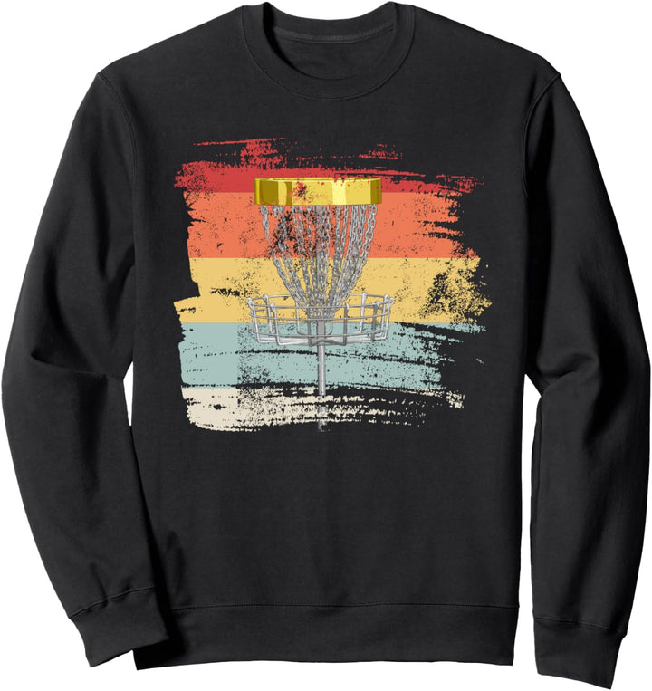 Retro Discgolf Korb Sweatshirt