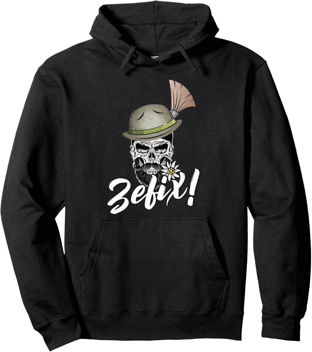 Zefix Dialekt Bayern Damen Trachtenshirt Herren Pullover Hoodie
