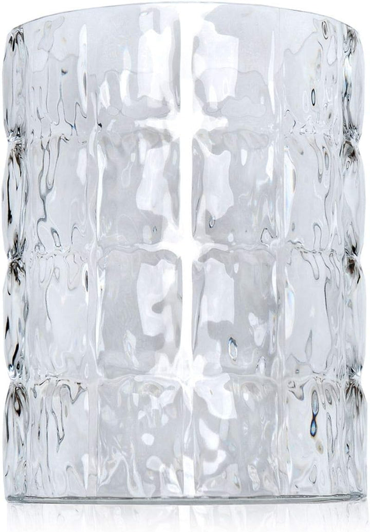Kartell 1225B4 Vase Matelasse, 30 x 23 cm, glasklar Cristallo, Cristallo