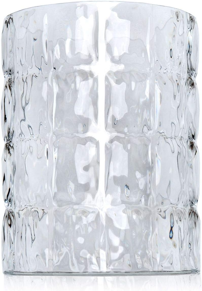 Kartell 1225B4 Vase Matelasse, 30 x 23 cm, glasklar Cristallo, Cristallo