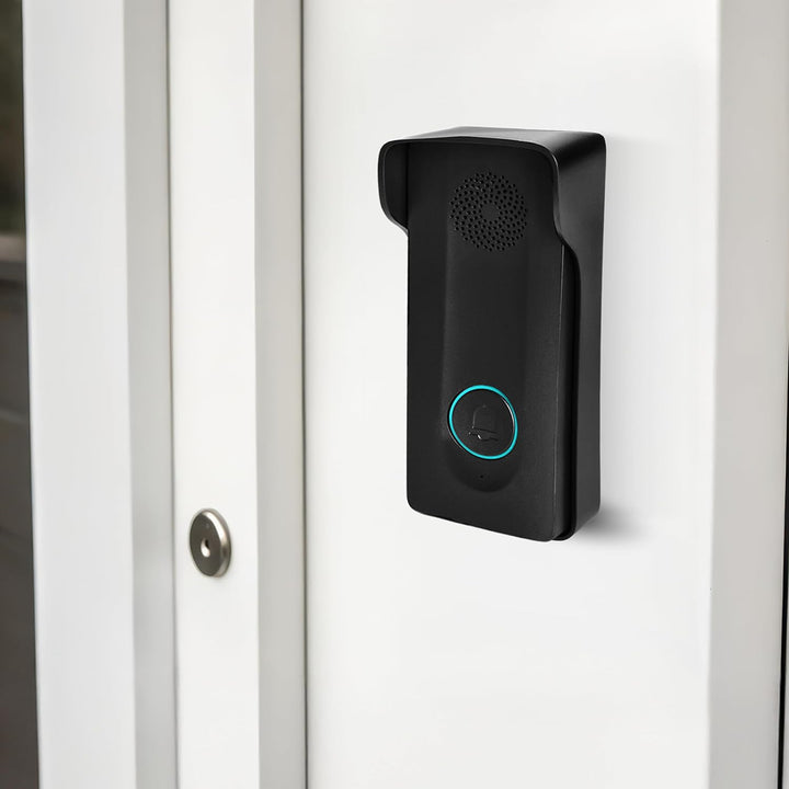 Miratic Freisprechanlage Haustür Gegensprechanlage Klingel Funkklingel mit Türöffner Kabellos Schwar