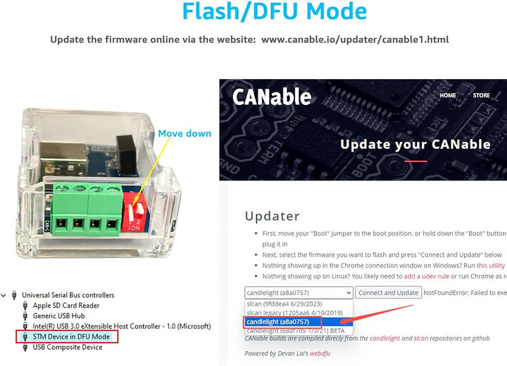 DSD TECH SH-C30G Isolierter USB-CAN-Adapter basierend auf Canable
