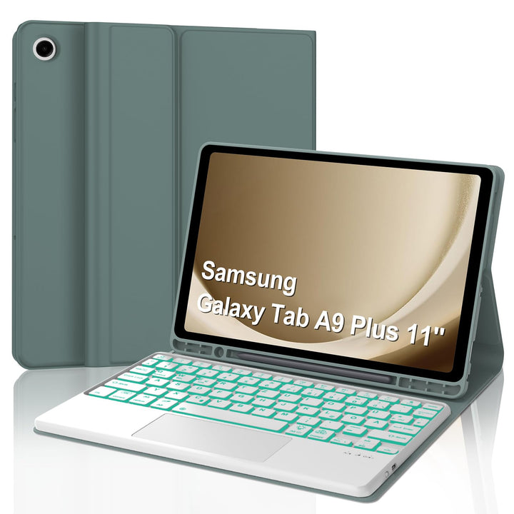 Tastatur für Samsung Galaxy Tab A9 Plus 11" con Touchpad, Hülle mit Tastatur für Samsung Tab a9+ 202