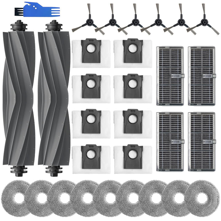 24 Stück Zubehör für Dreame L10s Ultra Gen 2, L10s Pro Ultra Heat, X30 Ultra, Mova E30 Ultra Saugrob