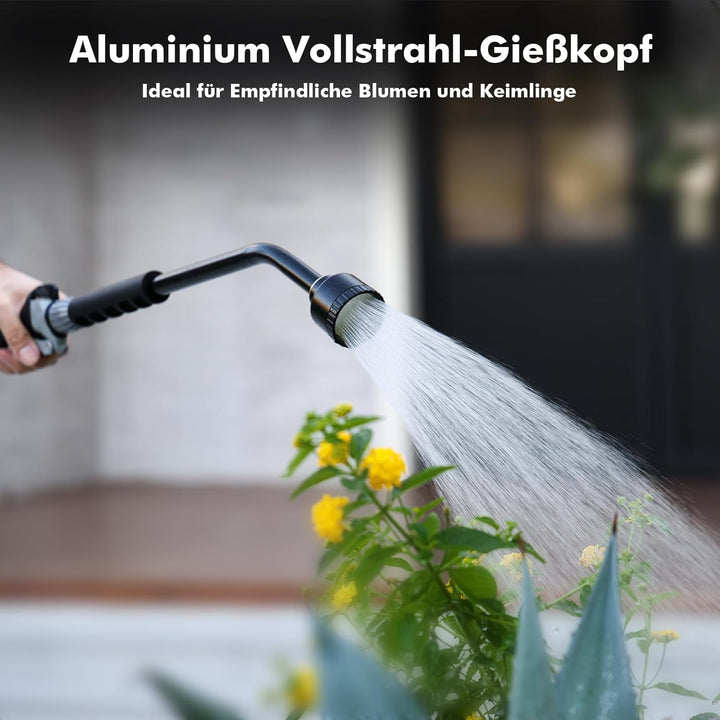 RESTMO Langer Giessstab, 61cm langer Gartenbrause mit voller, sanfter Dusche und Durchflusskontrolle