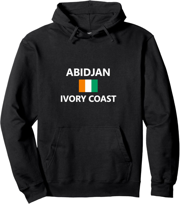 Abidjan Elfenbeinküste Flagge Land Flag Country Ivory Coast Pullover Hoodie