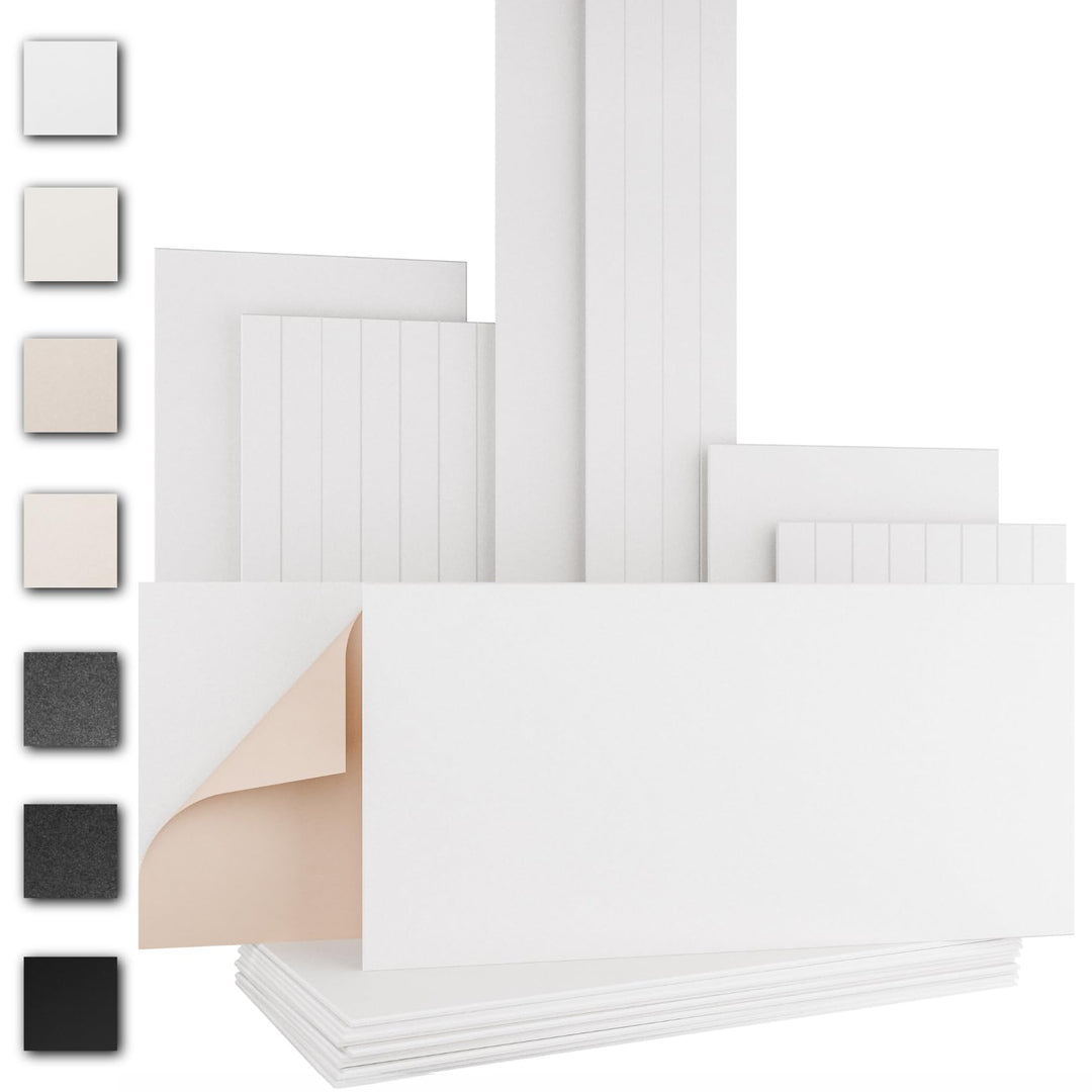 AKUSTIKO Schallschutzplatten selbstklebend 4er Set 120x60cm - Akustikpaneele aus Filz Schalldämmung