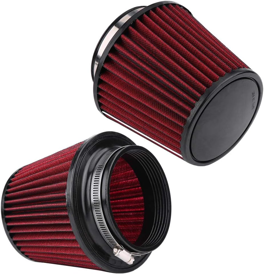 Unifür Versal Auto Luftfilter High Flow Einlass Lufteinlass Rundkegel Luftfilter Reiniger Clamp-On M