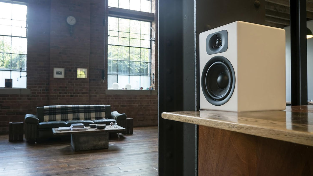 wavemaster TWO NEO soft white – Regallautsprecher-System (60 Watt) mit Bluetooth-Streaming, digitale