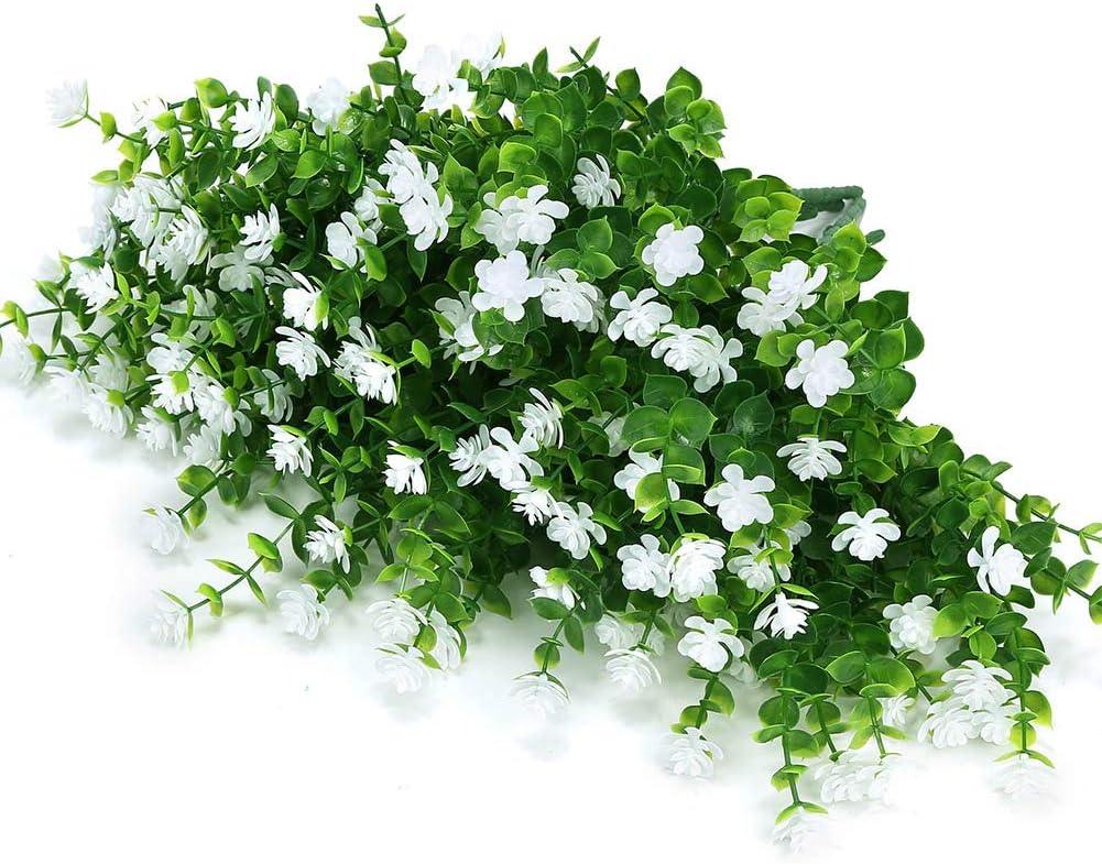 ArtBloom Künstliche Blumen für den Aussenbereich, UV-beständig, Buchsbaum-Pflanzen, künstlicher Kuns