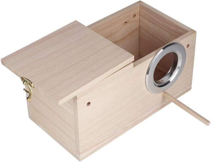 Sheens Vogelzuchtbox, Vogelhäuschen aus Naturholz Kleines Vogelnest für Wellensittich Wellensittich