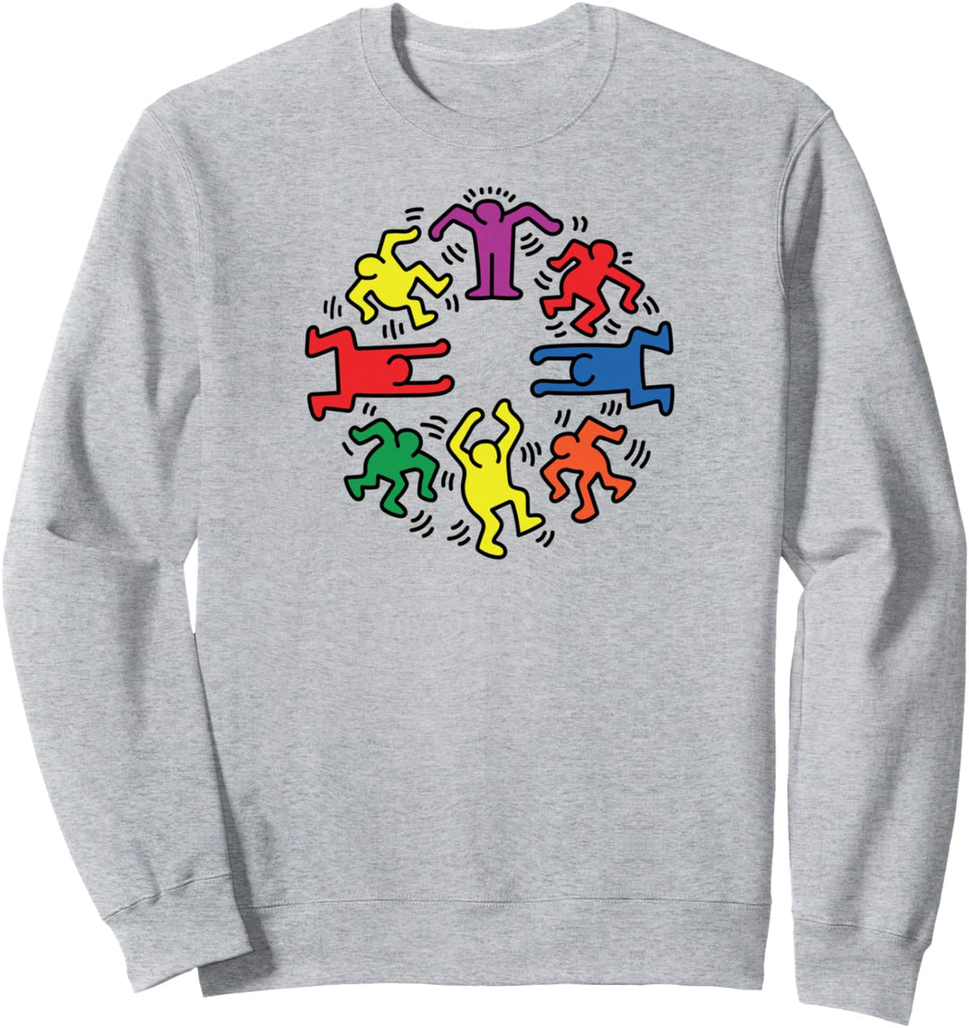 Keith Haring Circle of Dancing Figures Kunstwerk Sweatshirt