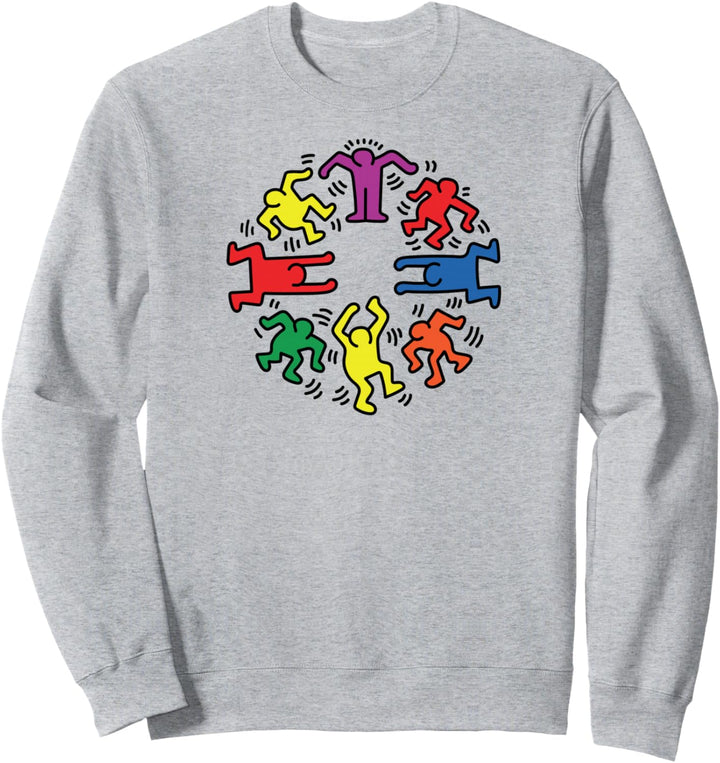 Keith Haring Circle of Dancing Figures Kunstwerk Sweatshirt
