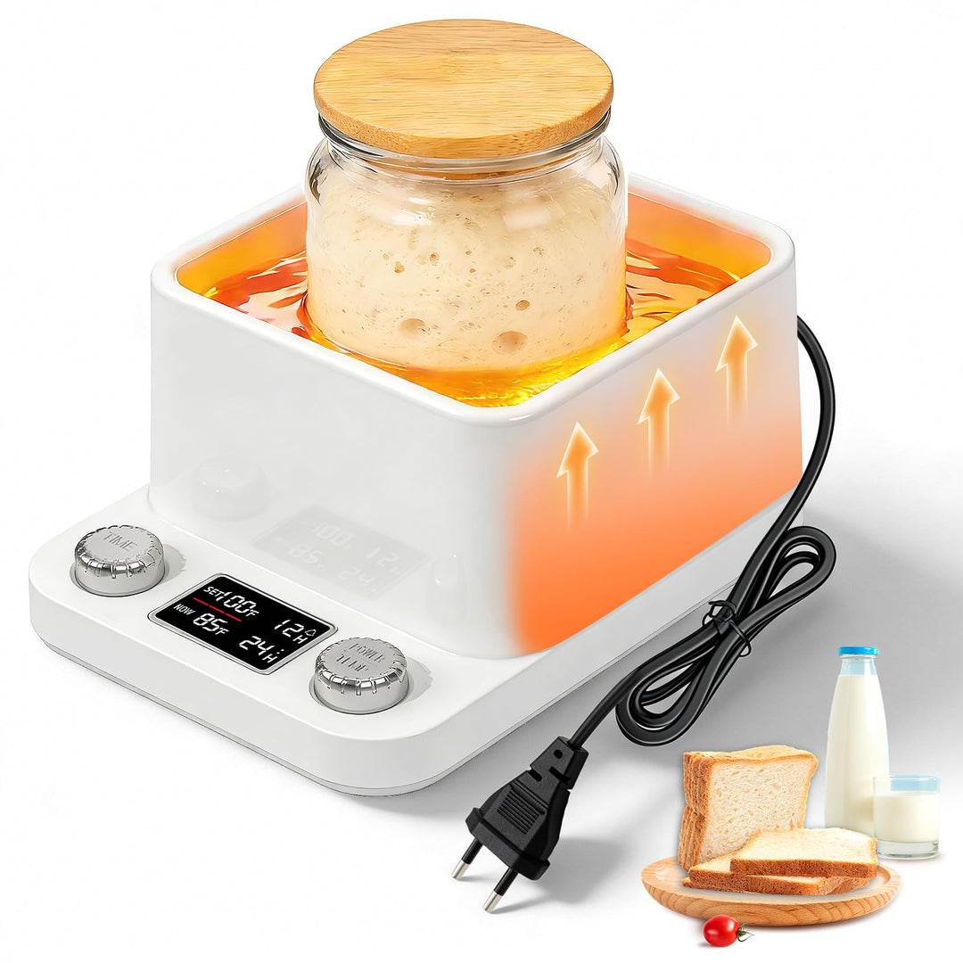 Sauerteig Starter Warmer,198 Stunden Timer,Gleichmässig Erhitzt，Einstellbare Temperatur 70-104°F,Sau
