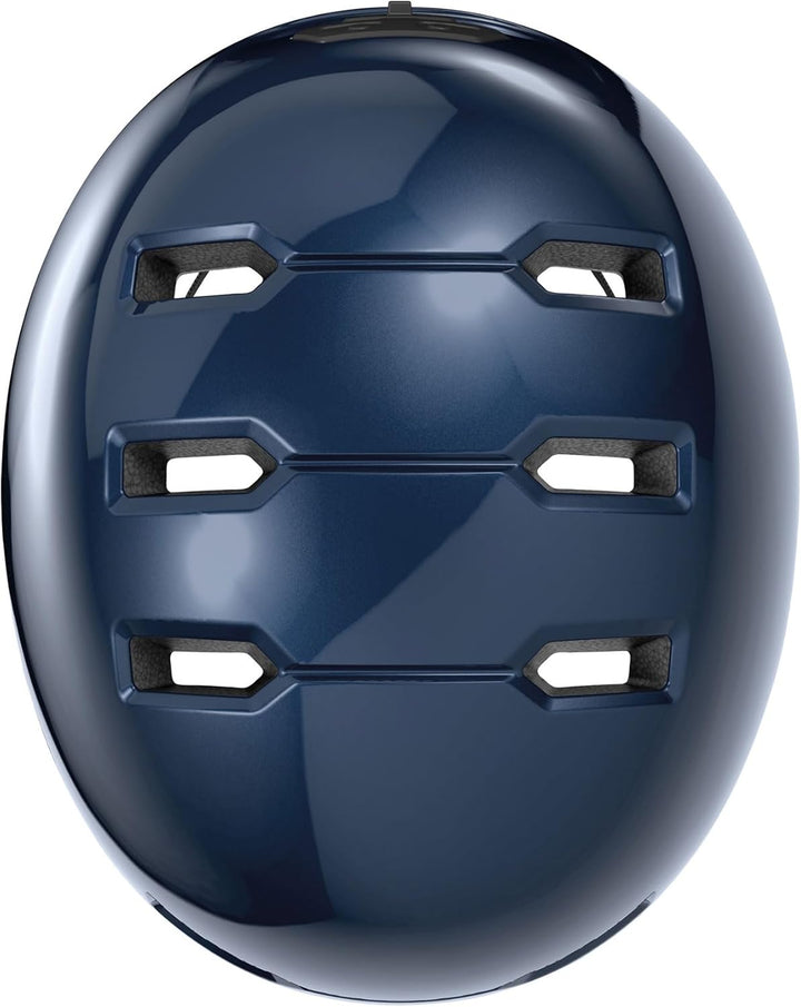 ABUS Kinderhelm Skurb Kid - robuster Fahrradhelm im Skater-Look mit Platz für einen Zopf und vielfäl
