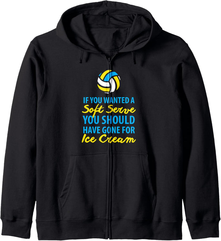 Volleyball Gift Serve Ice Cream Volleyball Gifts Kapuzenjacke