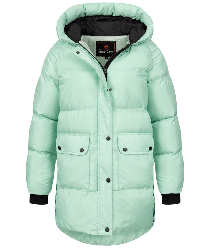 Rock Creek Damen Steppjacke Mantel D-488 S Türkis, S Türkis
